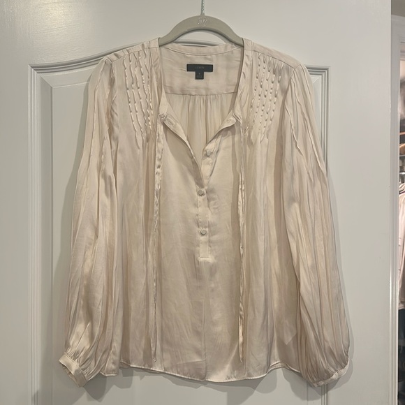 J Crew Featherweight Satin Blouse NWOT - Picture 1 of 5